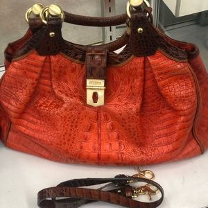 Orange Brahmin Handbag